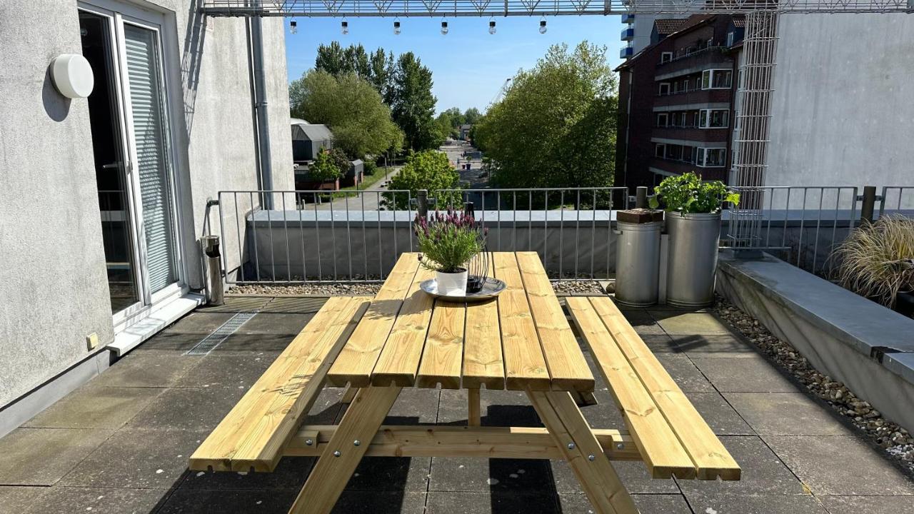 Fischers Ferienwohnung Mit Dachterrasse, Innenstadt فيلهلمسهافن المظهر الخارجي الصورة